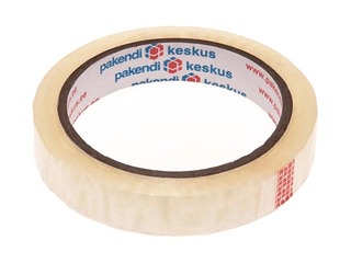 Adhesive tape transparent, inside diameter 76mm, 18mm x 66m