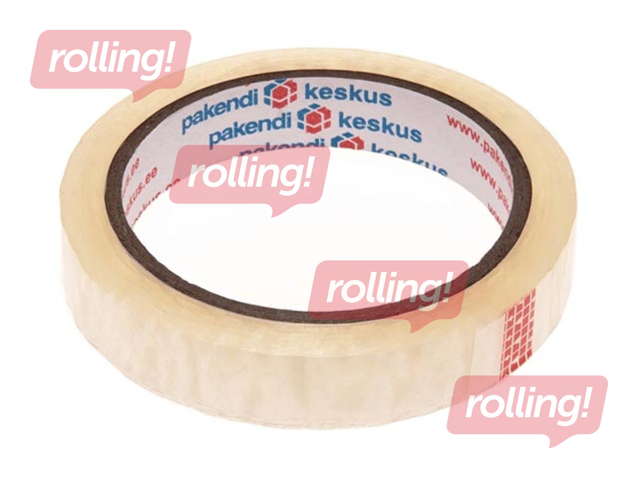 Adhesive tape transparent, inside diameter 76mm, 18mm x 66m