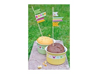 Adhesive tape Heyda, Spring, Butterflies, paper, assorted colors, 15mm x 5m
