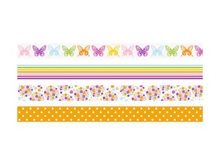 Kleeplint Heyda, Spring, Butterflies, paber, erinevad värvid, 15mm x 5m