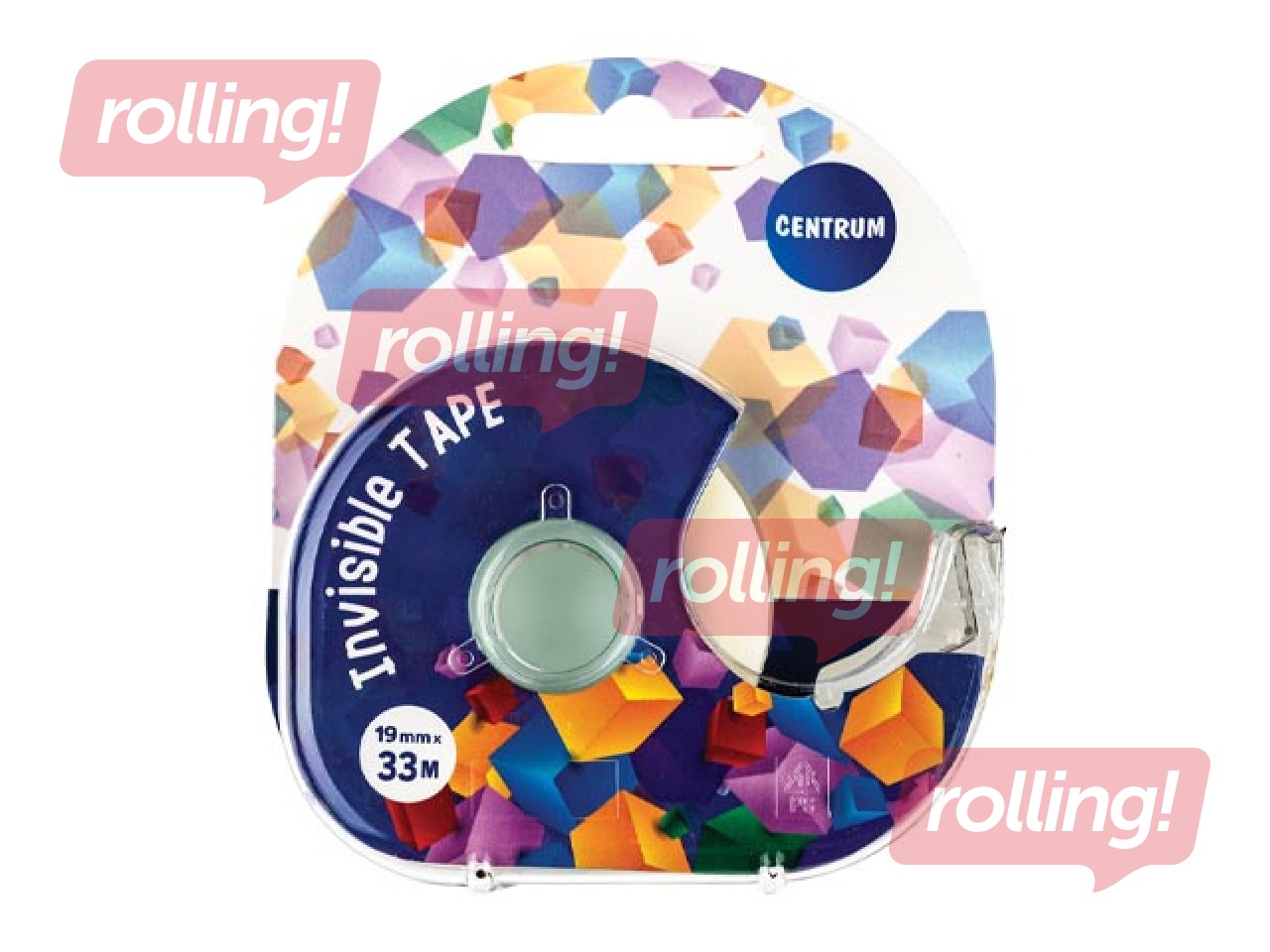 Līmlente ar turētāju Centrum, matēta, 19mm x 33m