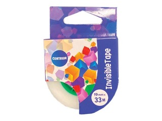 Adhesive tape Centrum, matte, transparent, 19mm x 33m