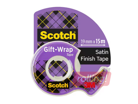 Teip, Scotch, Satin Gift -Wrap, hoidikuga, 19mm x 15m