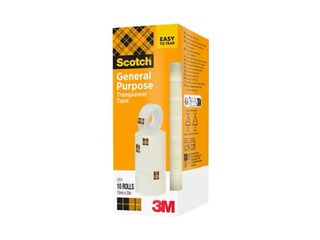 Teip 3M Scotch 508, 15mmx33m, läbipaistev, 10 tk