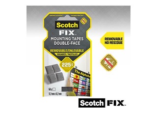 Montāžas kvadrātiņi 3M Scotch,12.7x12.7mm, noņemami