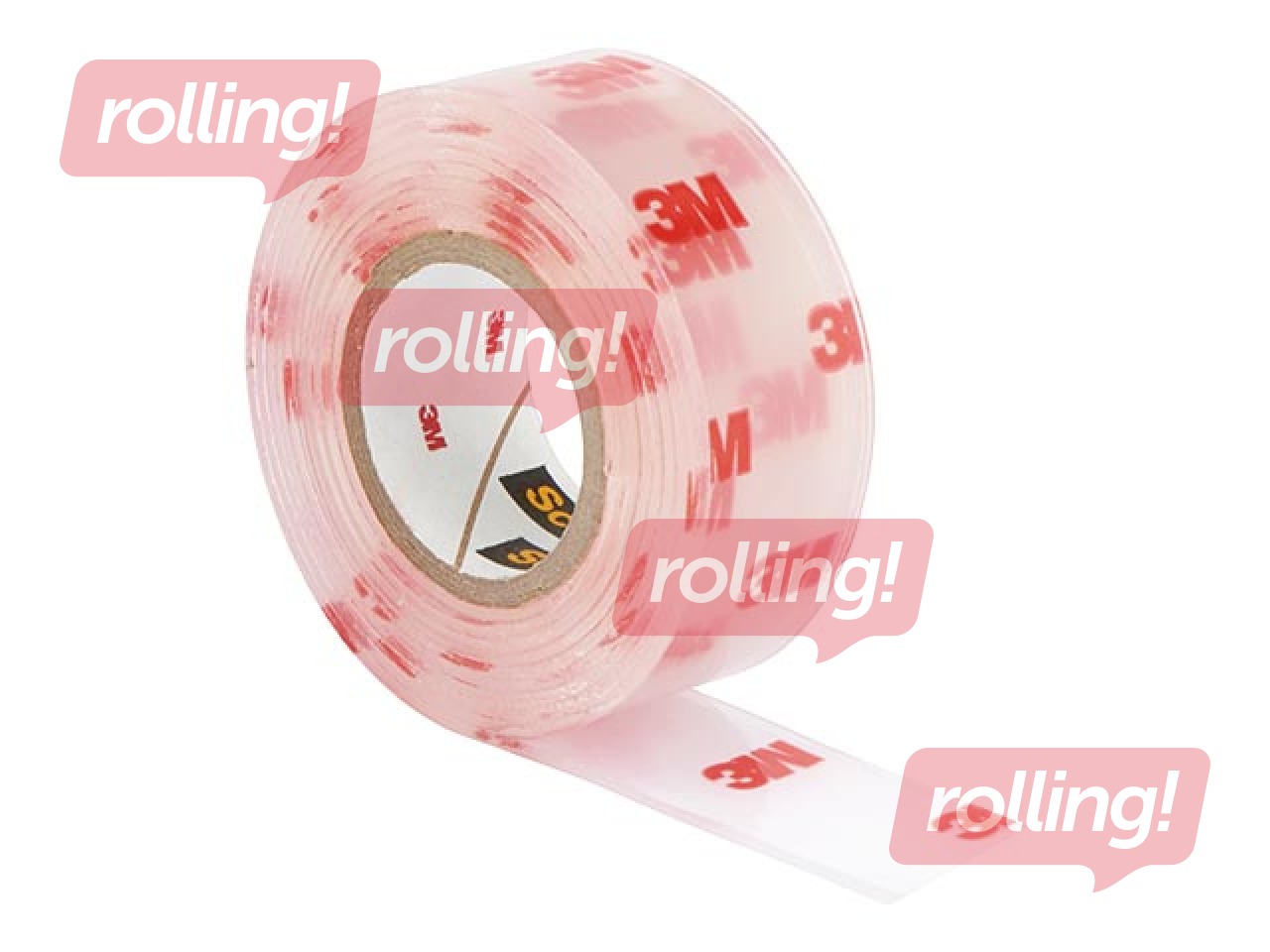 Līmlente abpusēja 3M Scotch, 19mm x 1.5m, montāžas, caurspīdīga