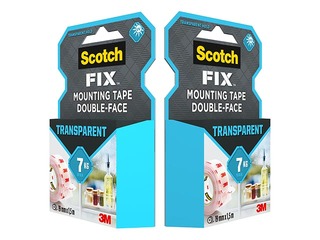 Līmlente abpusēja 3M Scotch, 19mm x 1.5m, montāžas, caurspīdīga