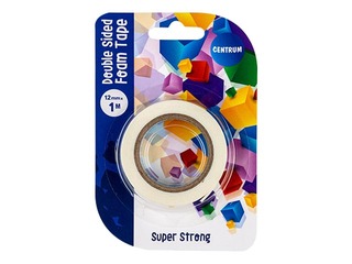 Double side foam tape Centrum, 12mm x 1m