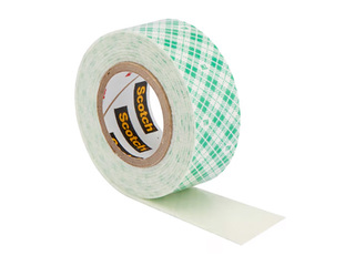 Двусторонний скотч, Scotch, монтажный, прозрачный, 19мм x 1.5м