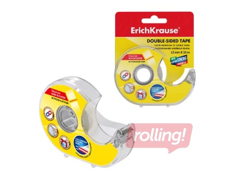 Double-sided tape ErichKrause, 12mm x 10m