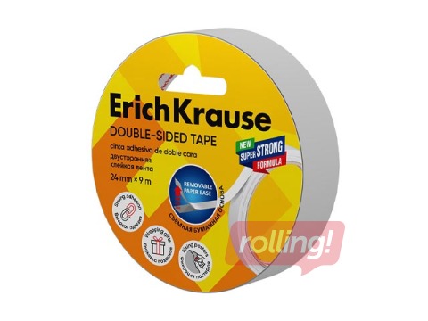 Double-sided tape ErichKrause, 24mm x 9m