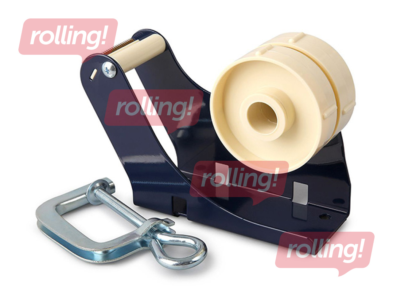 Tape dispenser, attachable to desk