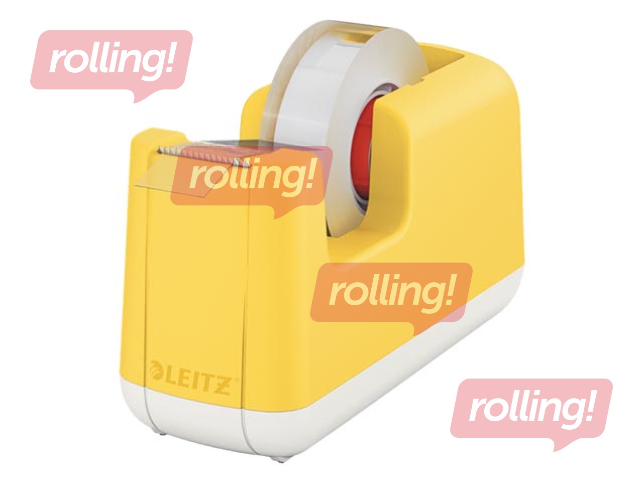 Teibi hoidja  Leitz Cozy koos teibirulliga, kollane