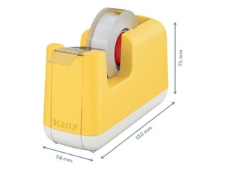 Teibi hoidja  Leitz Cozy koos teibirulliga, kollane