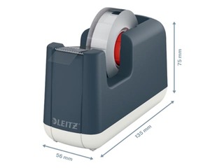 Līmlentes turētājs Leitz Cosy ar līmlenti, pelēks