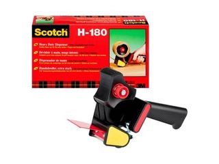 Держатель для скотча Scotch H-180, черный/красный