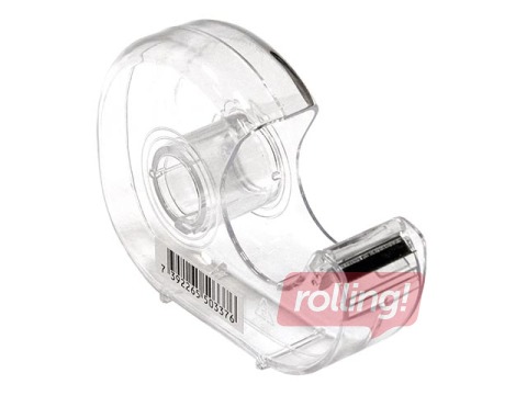 Adhesive tape holder, transparent, 19mm x 33m