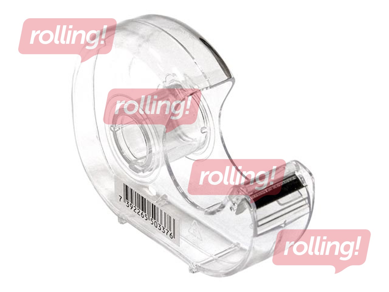 Adhesive tape holder, transparent, 19mm x 33m
