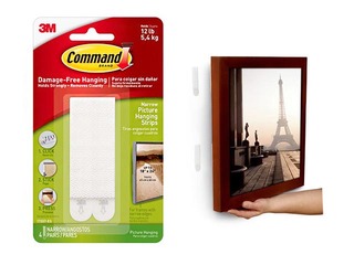 Command Medium Picture Hanging Strips, white