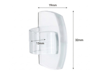 Āķīši Command iekštelpām, caurspīdīgi