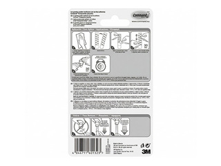 Konksud Command siseruumidesse, läbipaistvad