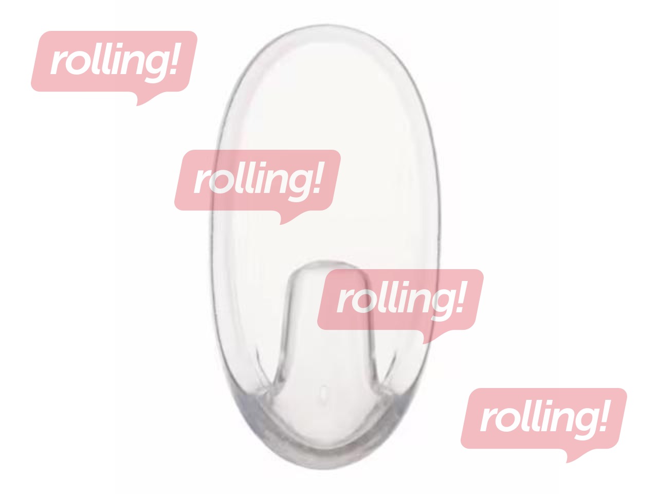 Command Hooks with adhesive strips S 17092, transparent