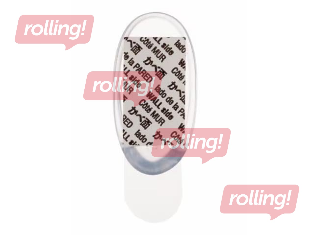 Command Hooks with adhesive strips S 17092, transparent