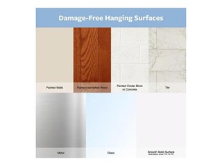 Command Hooks with adhesive strips S 17092, transparent