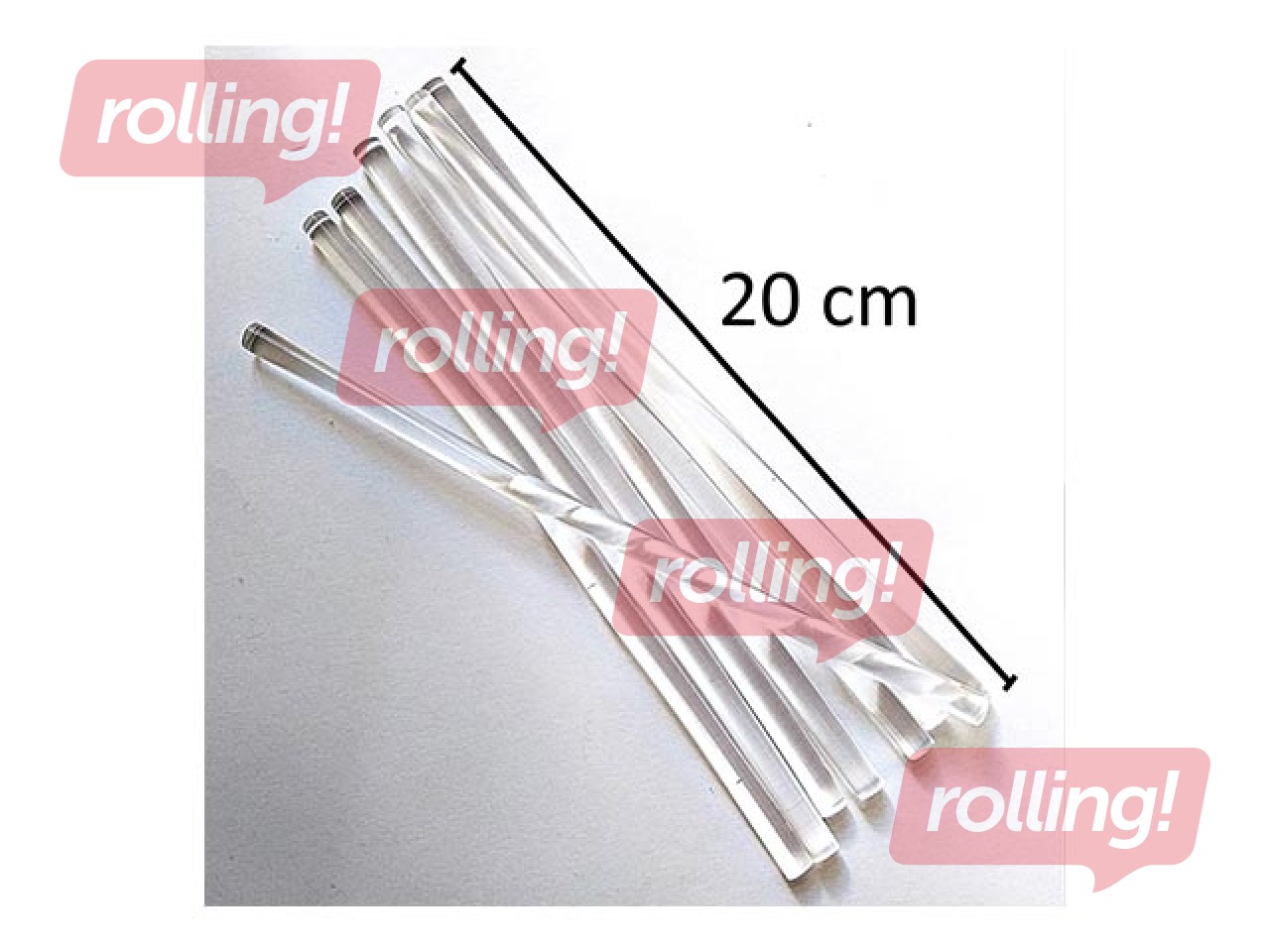 Glue sticks extra transparent, D7, 200 mm, 10 pcs.