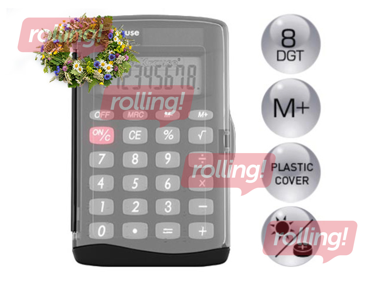 Pocket electronic calculator ErichKrause PC-103 + Jaanipäeva kingitus!