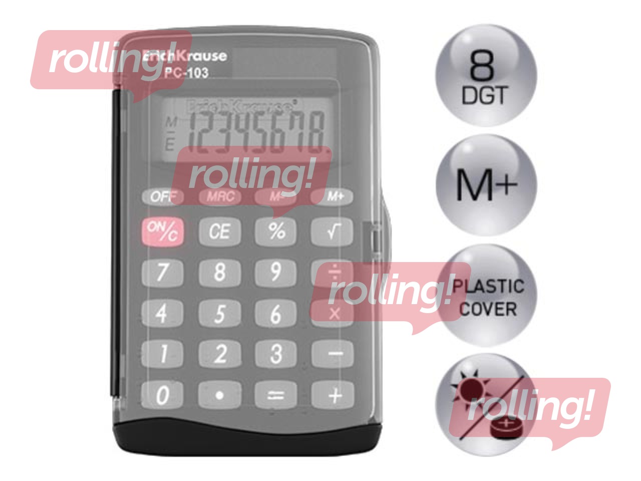 Pocket electronic calculator ErichKrause PC-103