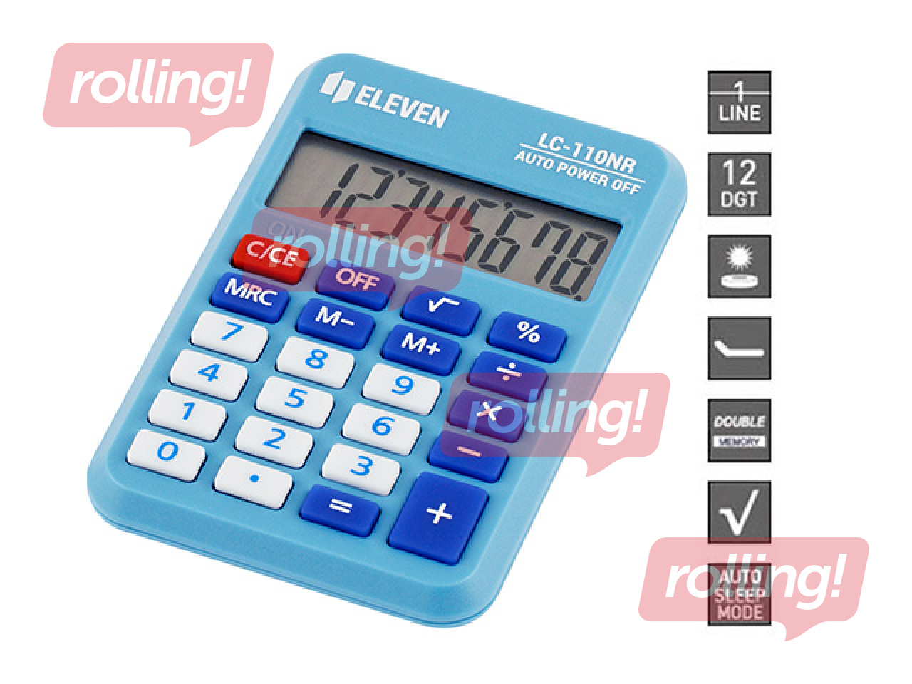 Calculator Eleven LC110NR-BL, blue