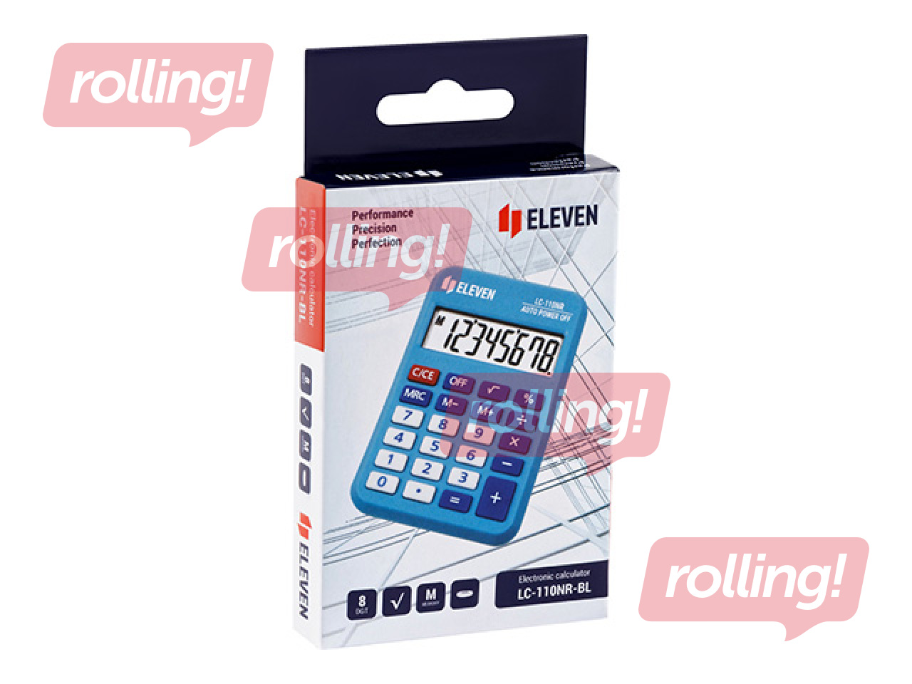Kalkulaator Eleven LC110NR-BL, sinine