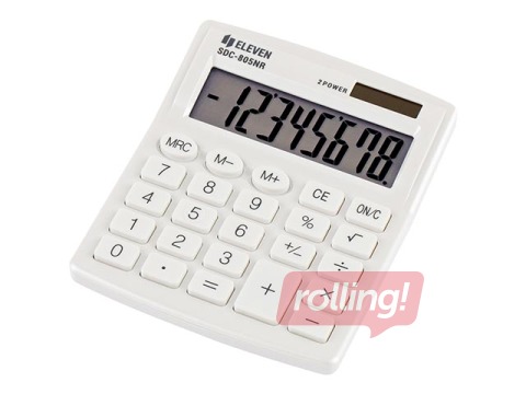 Calculator Eleven SDC-810NRWHE, white