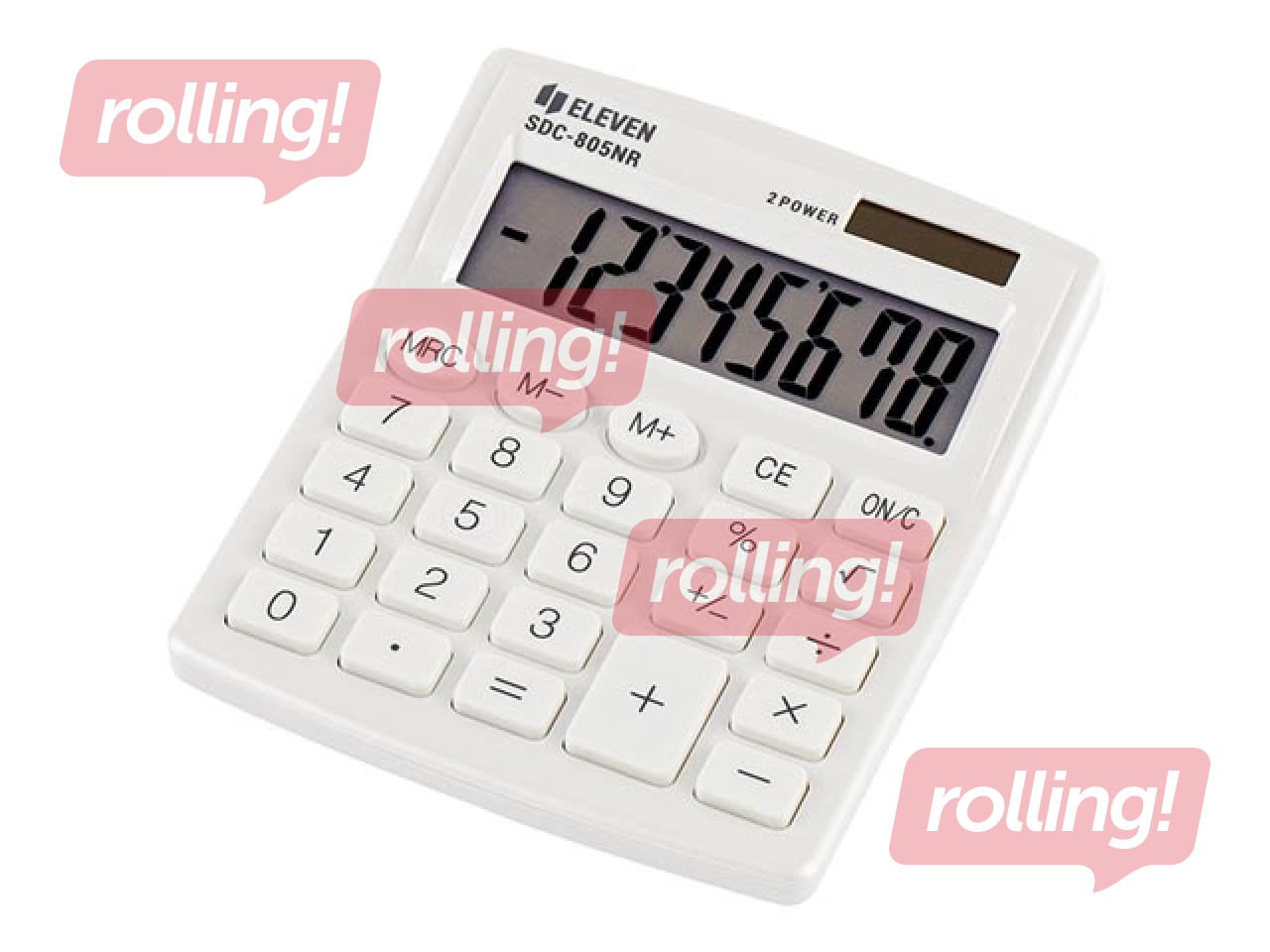 Kalkulaator Eleven SDC-810NRWHE, valge