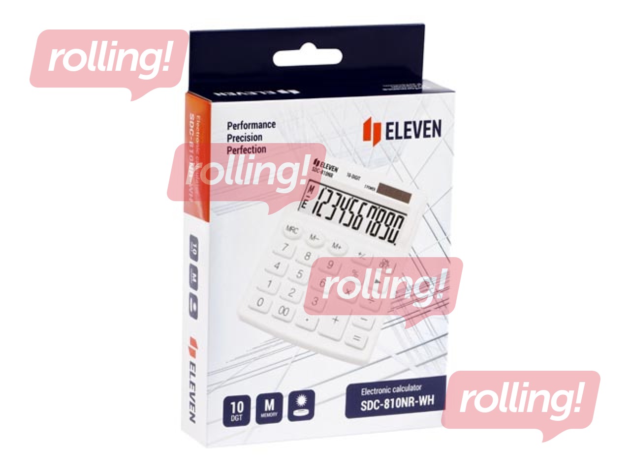 Kalkulaator Eleven SDC-810NRWHE, valge