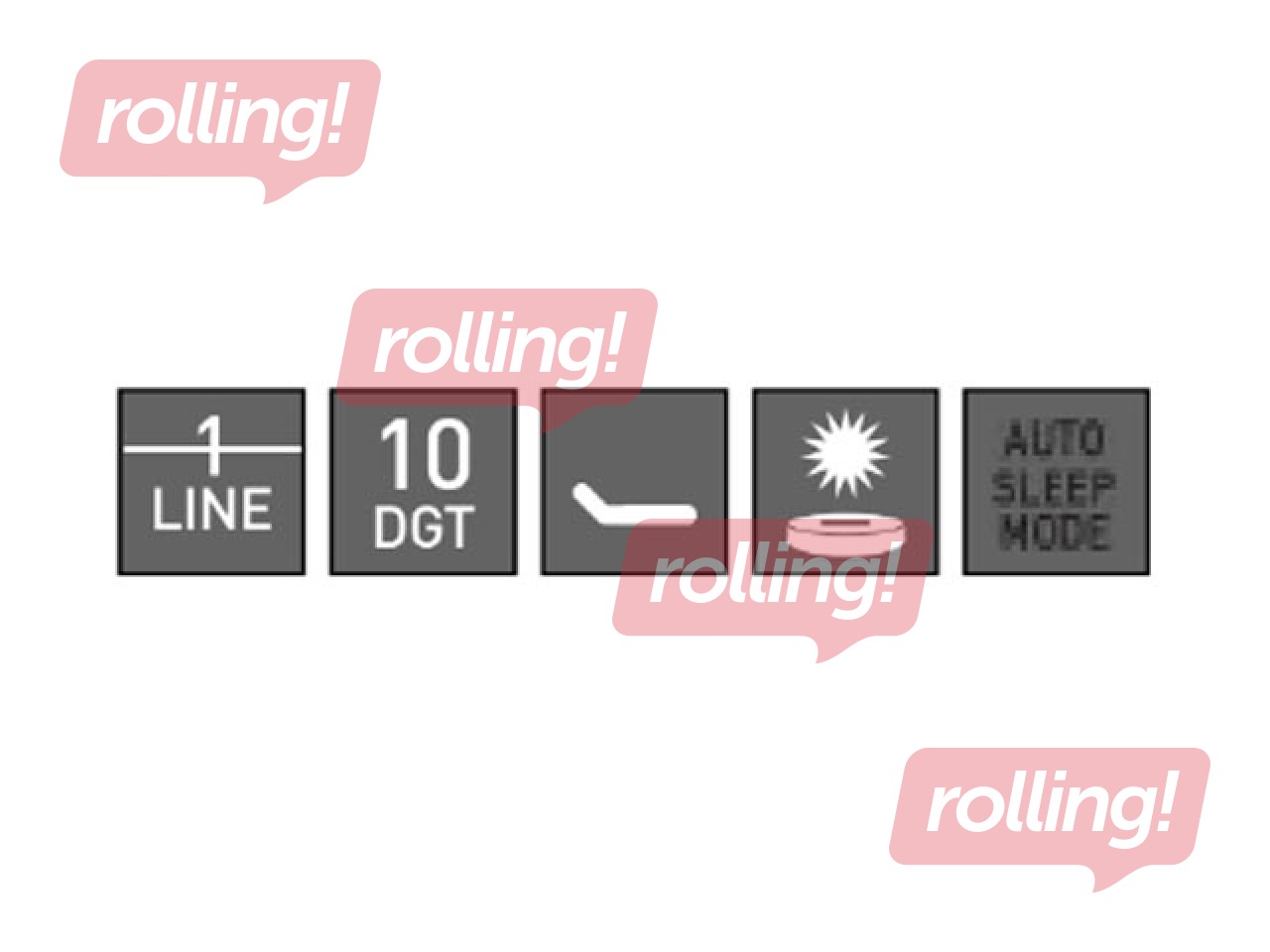 Kalkulaator Eleven SDC-810NRWHE, valge