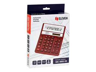 Calculator Eleven SDC-888 XRD, red
