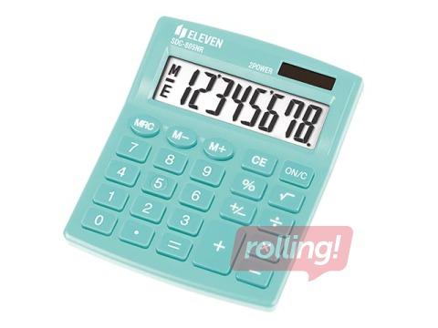 Calculator Eleven SDC805NRGNE, green