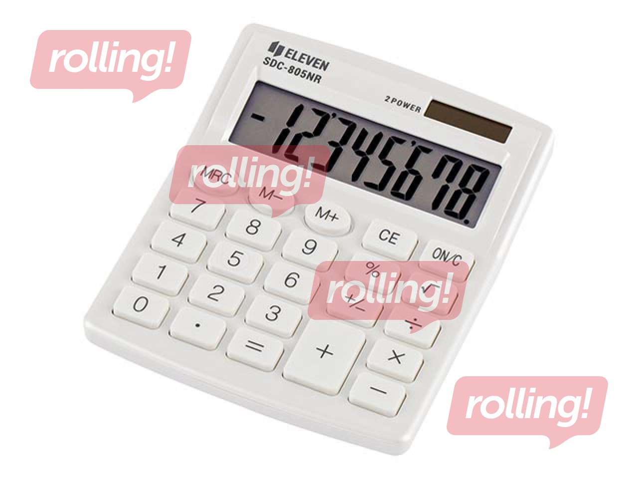 Kalkulaator Eleven SDC805NRWHE, valge