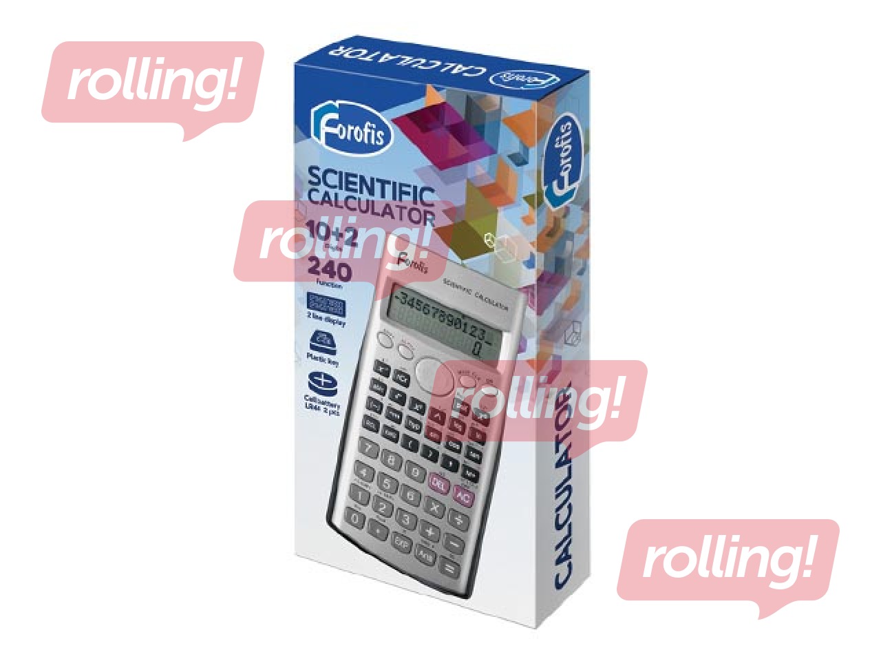Kalkulaator Scientific Forofis, 240 funktsiooni