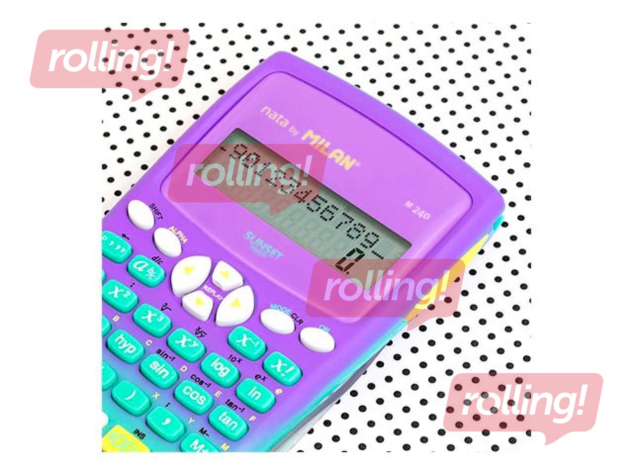 Kalkulators Milan M240 Sunset, 240 funkcijas