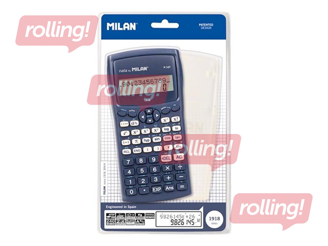 Kalkulators Milan M240 1918, 240 funkcijas