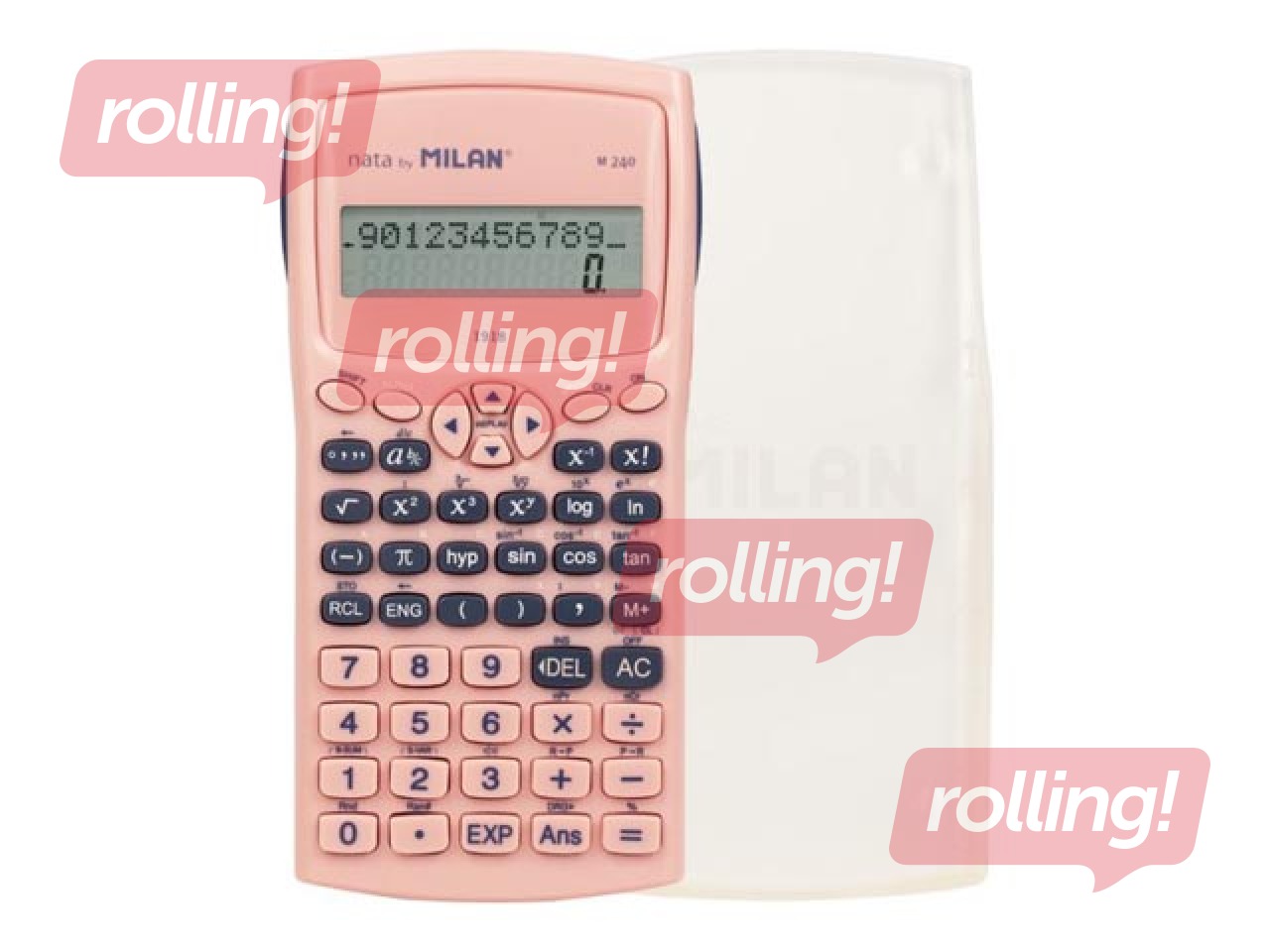 Kalkulaator Milan, M240 1918, 240 funktsiooni, roosa