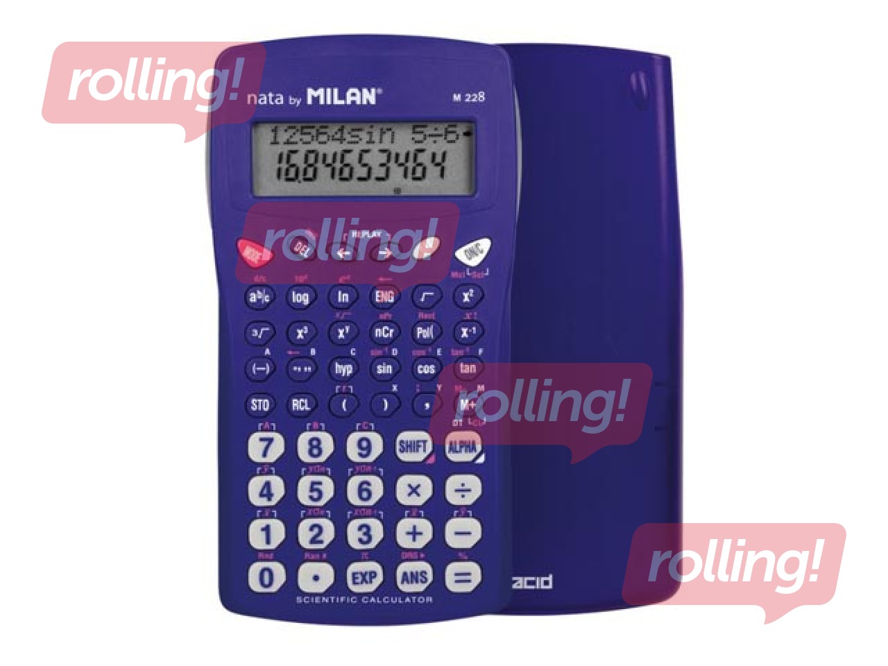 Kalkulators Milan, M228 Acid, 228 funkcijas, zils