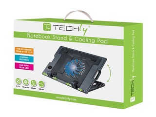 Techly Notebook sülearvuti reguleeritav jahutusalus, kuni 17.3