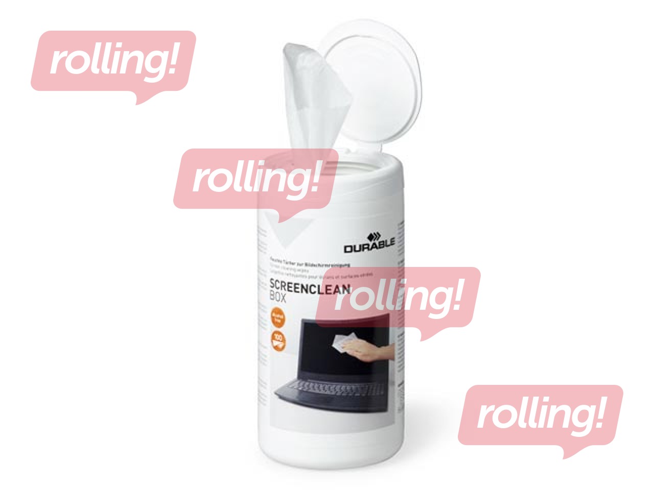 Monitor cleaning wipes Durable, 100 pcs.