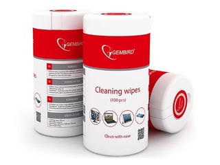 Monitoru tīrīšanas salvetes Gembird, 100 gab.