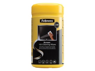 Monitoru tīrīšanas salvetes Fellowes, 100 gab.
