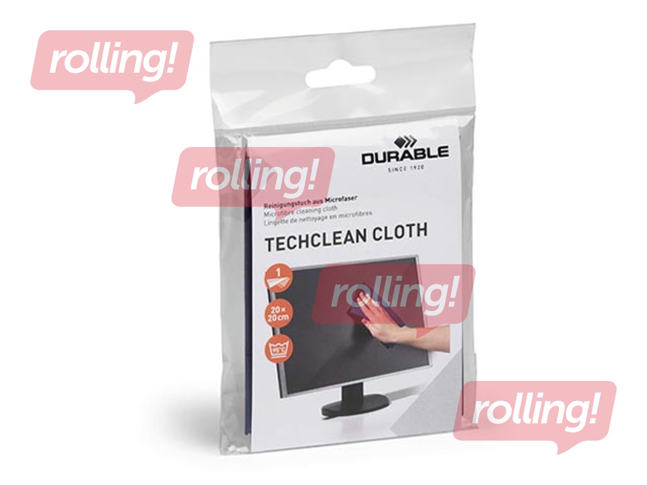 Microfibre Techclean cloth Durable, 200x200mm